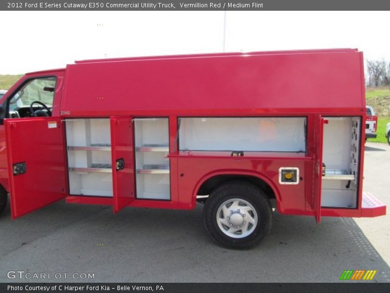 Vermillion Red / Medium Flint 2012 Ford E Series Cutaway E350 Commercial Utility Truck