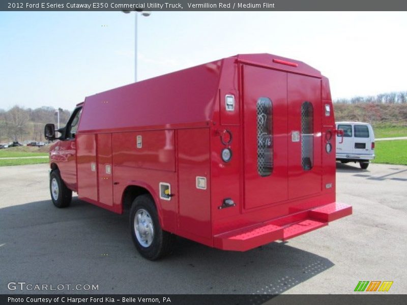 Vermillion Red / Medium Flint 2012 Ford E Series Cutaway E350 Commercial Utility Truck