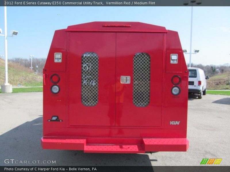 Vermillion Red / Medium Flint 2012 Ford E Series Cutaway E350 Commercial Utility Truck