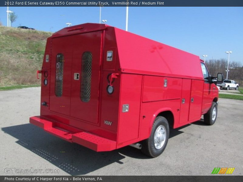 Vermillion Red / Medium Flint 2012 Ford E Series Cutaway E350 Commercial Utility Truck