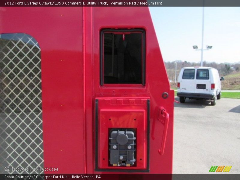 Vermillion Red / Medium Flint 2012 Ford E Series Cutaway E350 Commercial Utility Truck