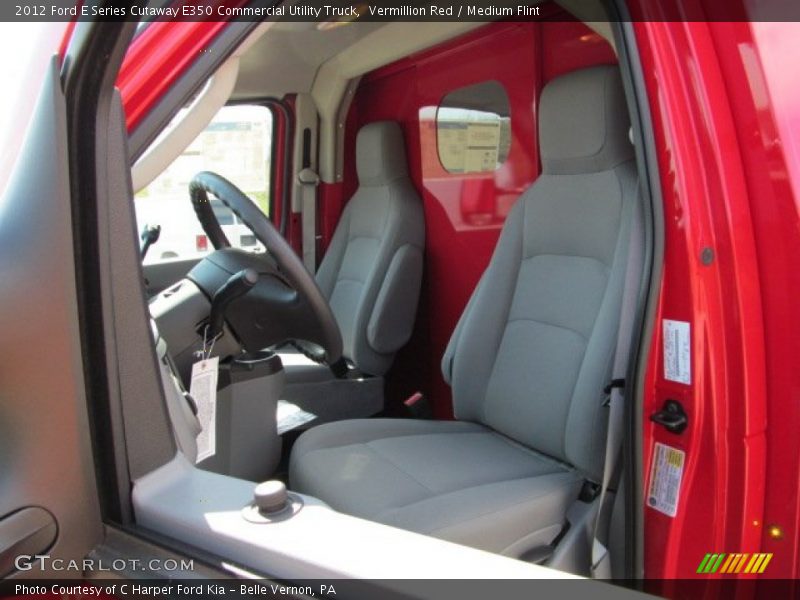 Vermillion Red / Medium Flint 2012 Ford E Series Cutaway E350 Commercial Utility Truck