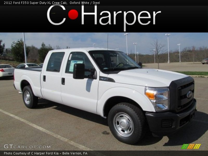 Oxford White / Steel 2012 Ford F350 Super Duty XL Crew Cab