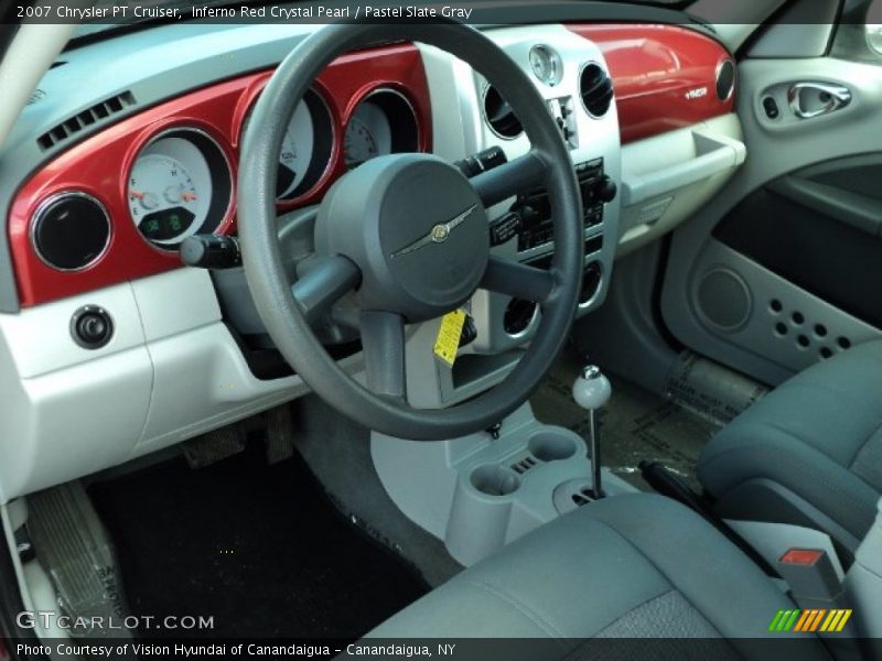 Inferno Red Crystal Pearl / Pastel Slate Gray 2007 Chrysler PT Cruiser