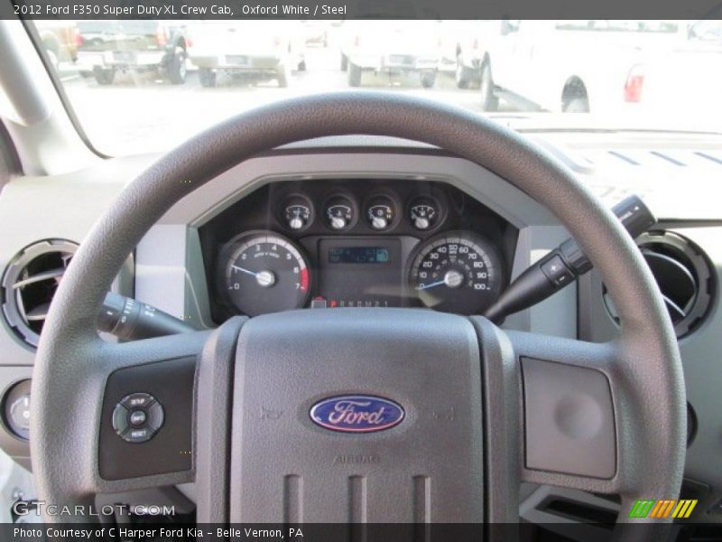 Oxford White / Steel 2012 Ford F350 Super Duty XL Crew Cab