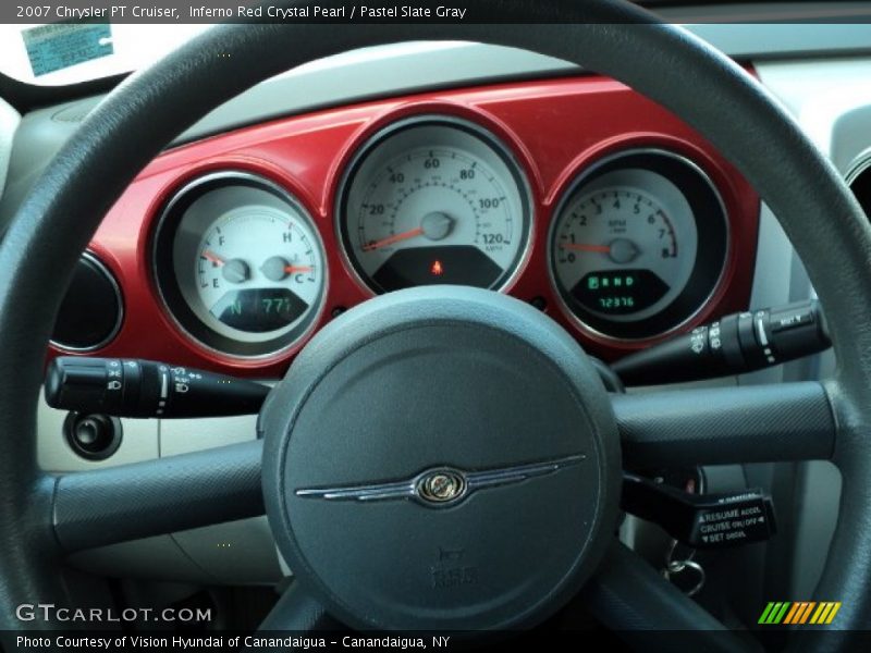 Inferno Red Crystal Pearl / Pastel Slate Gray 2007 Chrysler PT Cruiser