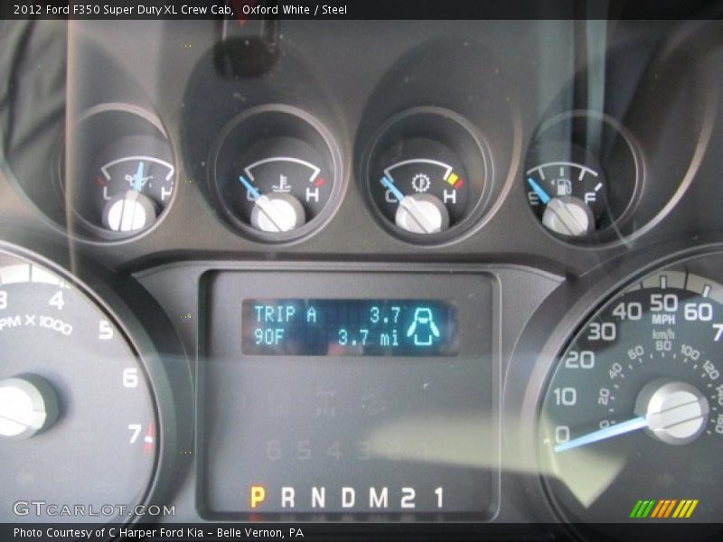 Oxford White / Steel 2012 Ford F350 Super Duty XL Crew Cab
