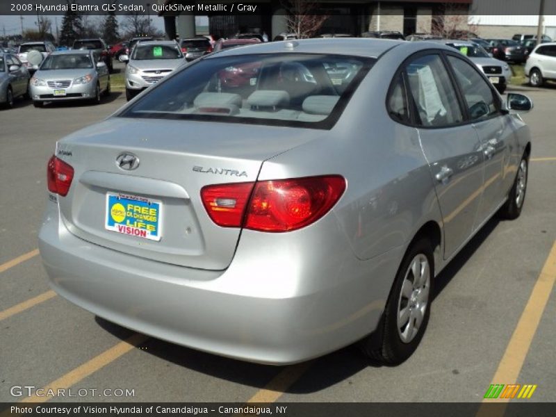 QuickSilver Metallic / Gray 2008 Hyundai Elantra GLS Sedan
