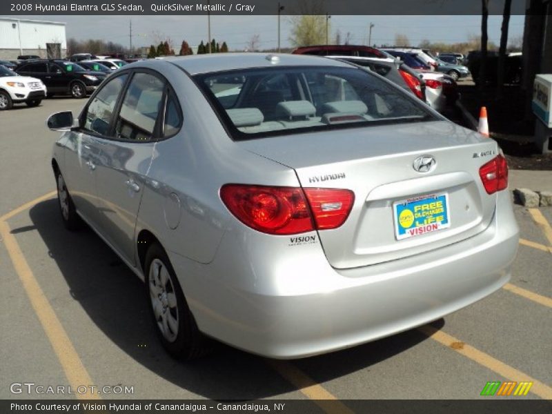 QuickSilver Metallic / Gray 2008 Hyundai Elantra GLS Sedan