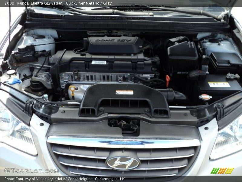 QuickSilver Metallic / Gray 2008 Hyundai Elantra GLS Sedan