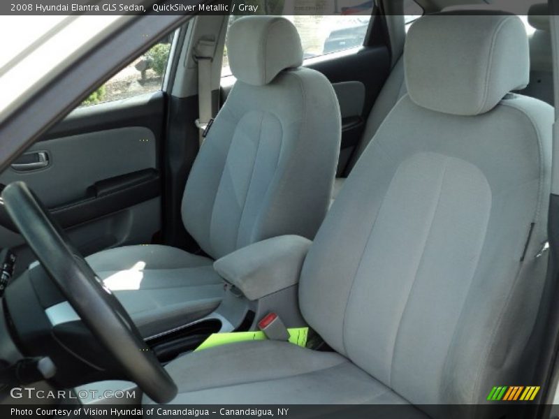 QuickSilver Metallic / Gray 2008 Hyundai Elantra GLS Sedan