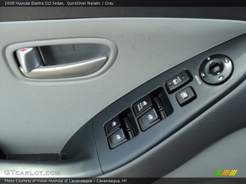 QuickSilver Metallic / Gray 2008 Hyundai Elantra GLS Sedan
