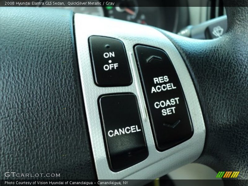 QuickSilver Metallic / Gray 2008 Hyundai Elantra GLS Sedan