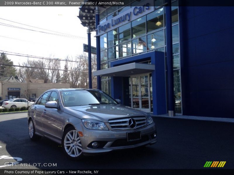 Pewter Metallic / Almond/Mocha 2009 Mercedes-Benz C 300 4Matic