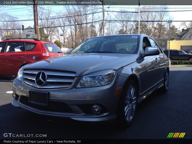 Pewter Metallic / Almond/Mocha 2009 Mercedes-Benz C 300 4Matic
