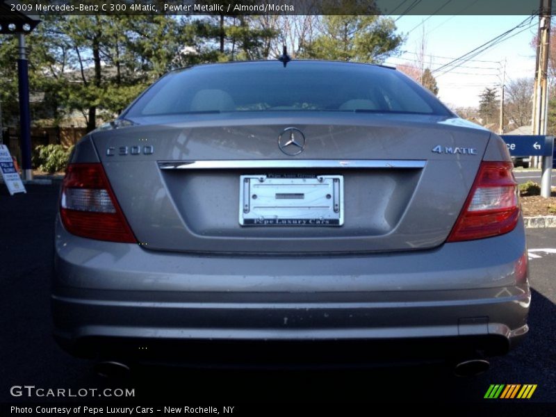 Pewter Metallic / Almond/Mocha 2009 Mercedes-Benz C 300 4Matic