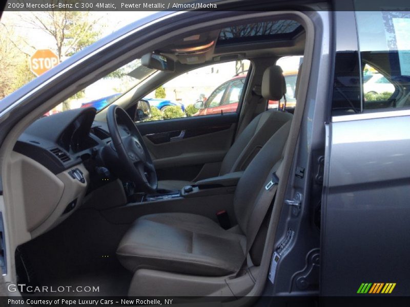 Pewter Metallic / Almond/Mocha 2009 Mercedes-Benz C 300 4Matic