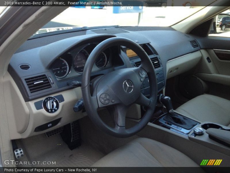 Pewter Metallic / Almond/Mocha 2009 Mercedes-Benz C 300 4Matic