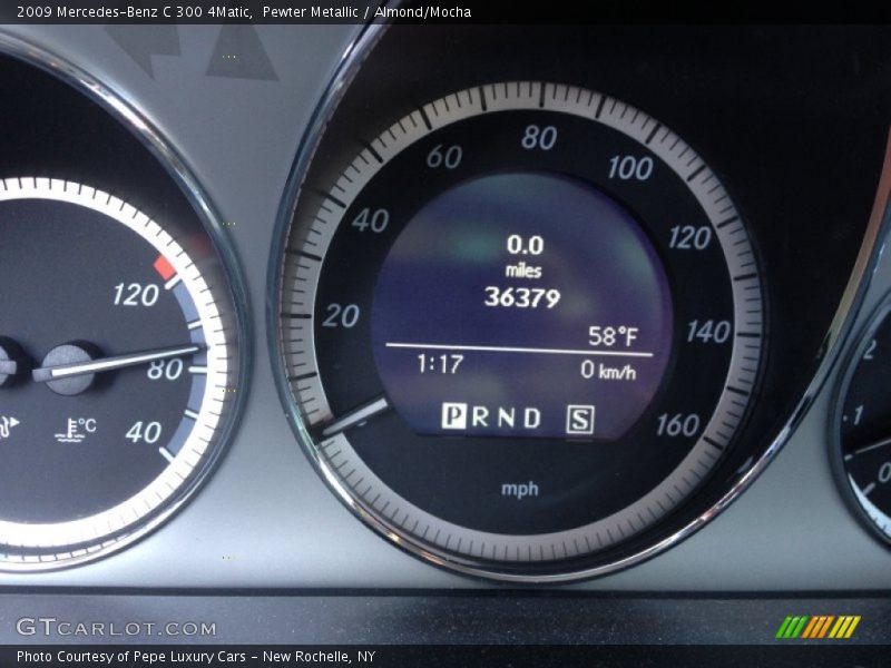Pewter Metallic / Almond/Mocha 2009 Mercedes-Benz C 300 4Matic