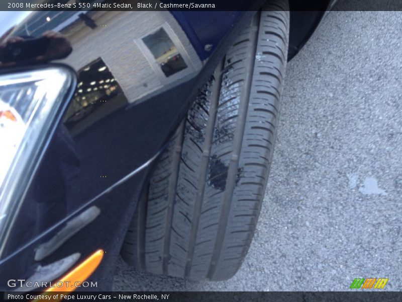 Black / Cashmere/Savanna 2008 Mercedes-Benz S 550 4Matic Sedan