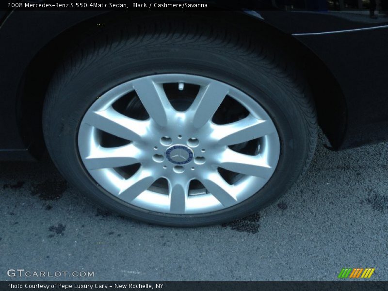 Black / Cashmere/Savanna 2008 Mercedes-Benz S 550 4Matic Sedan
