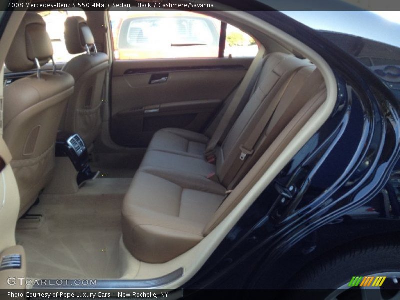 Black / Cashmere/Savanna 2008 Mercedes-Benz S 550 4Matic Sedan