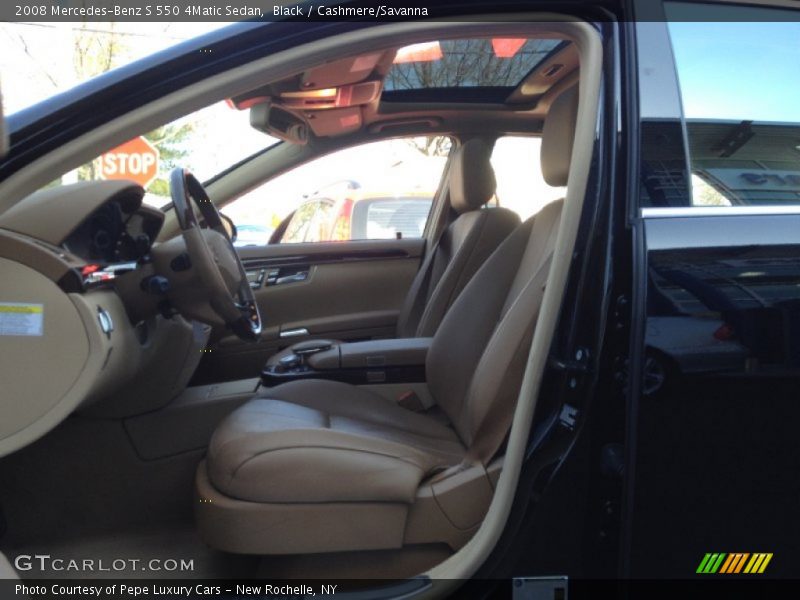 Black / Cashmere/Savanna 2008 Mercedes-Benz S 550 4Matic Sedan
