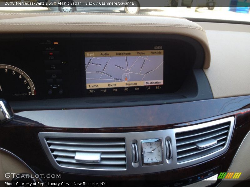 Black / Cashmere/Savanna 2008 Mercedes-Benz S 550 4Matic Sedan