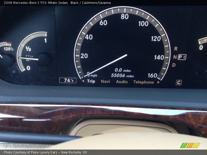 Black / Cashmere/Savanna 2008 Mercedes-Benz S 550 4Matic Sedan