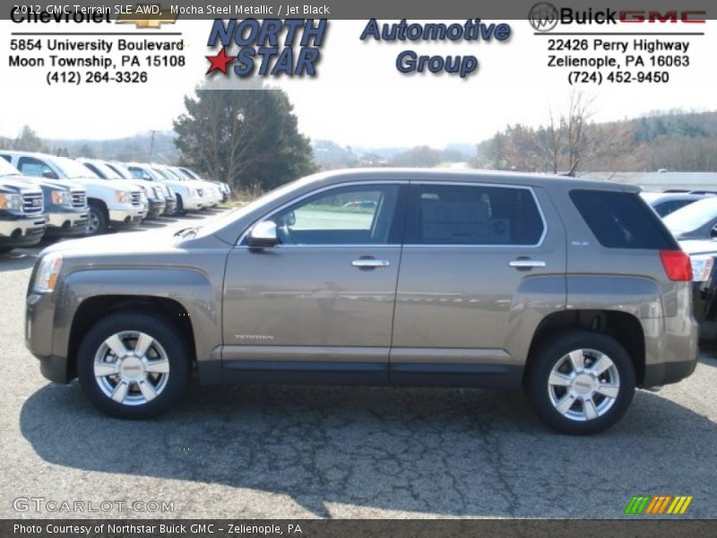 Mocha Steel Metallic / Jet Black 2012 GMC Terrain SLE AWD