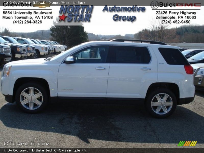 Olympic White / Jet Black 2012 GMC Terrain SLE AWD