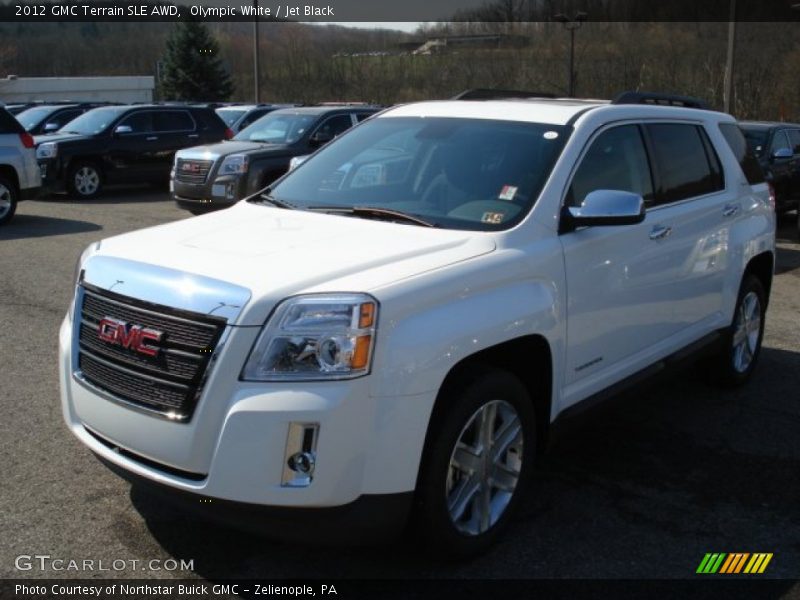 Olympic White / Jet Black 2012 GMC Terrain SLE AWD