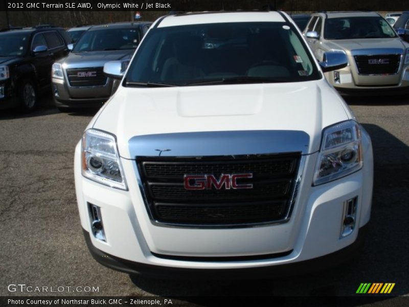 Olympic White / Jet Black 2012 GMC Terrain SLE AWD