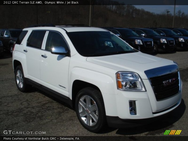 Olympic White / Jet Black 2012 GMC Terrain SLE AWD