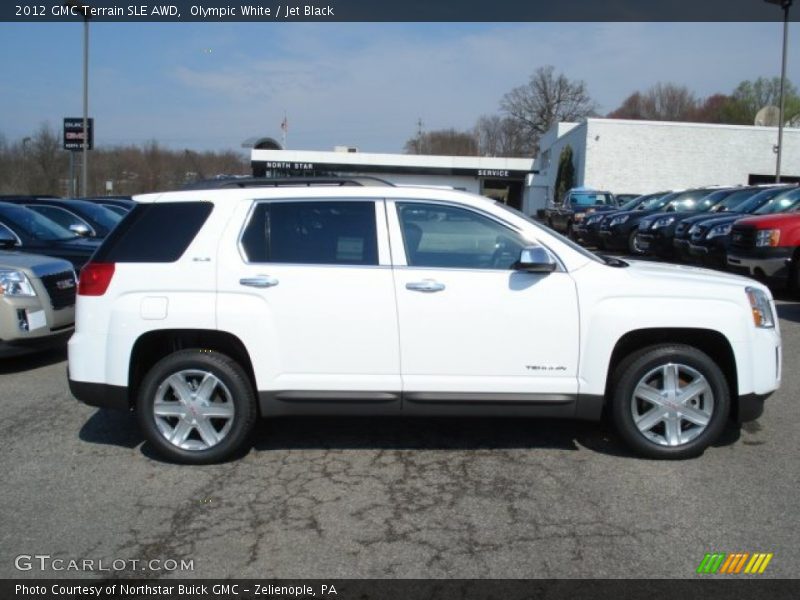 Olympic White / Jet Black 2012 GMC Terrain SLE AWD