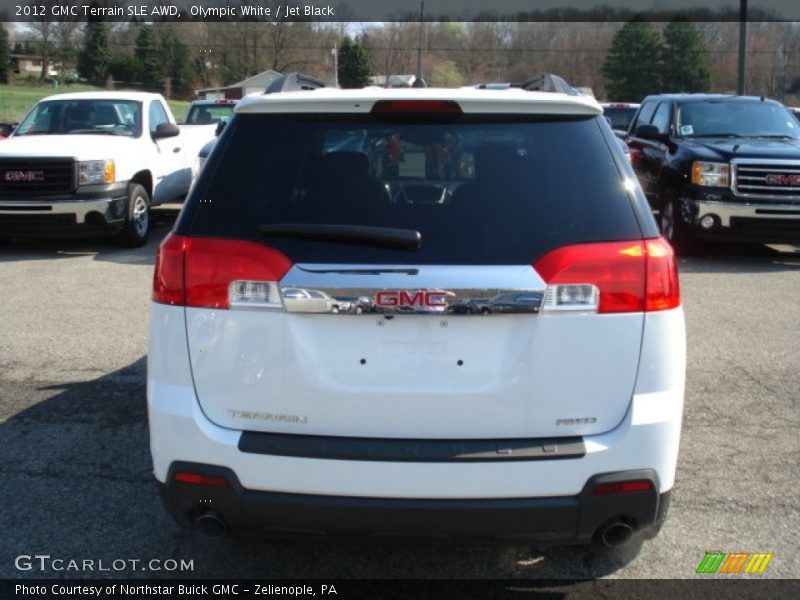 Olympic White / Jet Black 2012 GMC Terrain SLE AWD