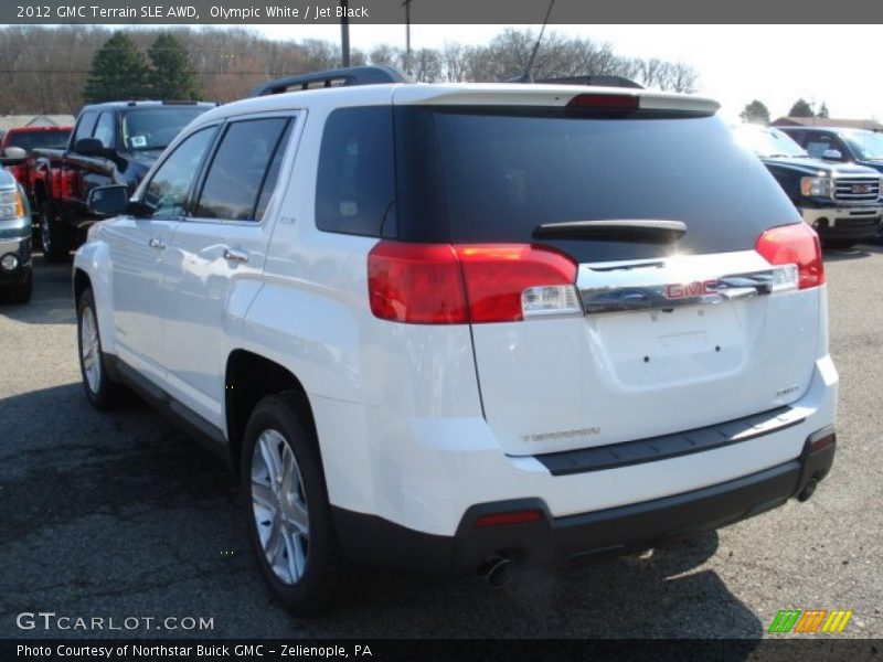 Olympic White / Jet Black 2012 GMC Terrain SLE AWD