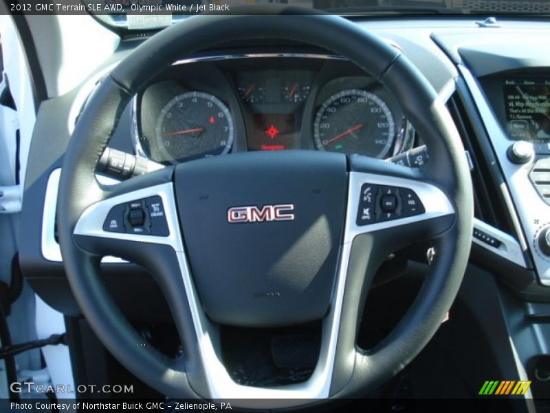 Olympic White / Jet Black 2012 GMC Terrain SLE AWD