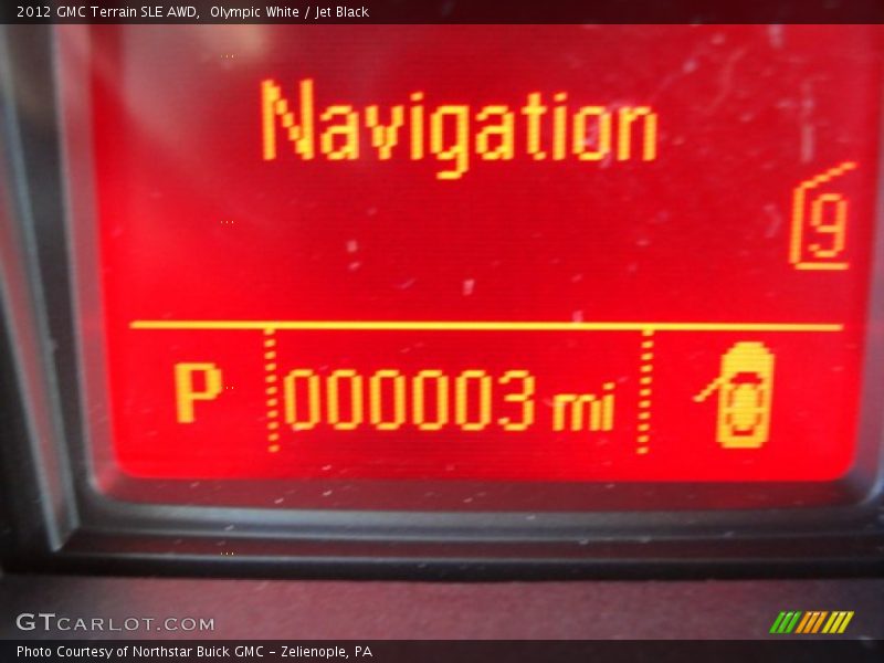 Olympic White / Jet Black 2012 GMC Terrain SLE AWD