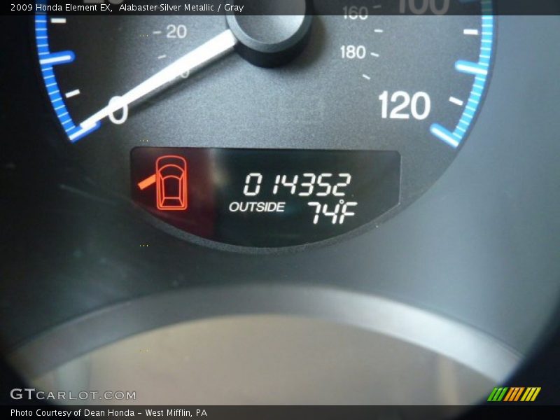 Alabaster Silver Metallic / Gray 2009 Honda Element EX