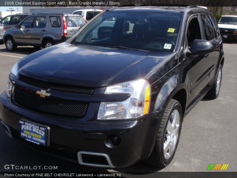 Black Granite Metallic / Ebony 2008 Chevrolet Equinox Sport AWD