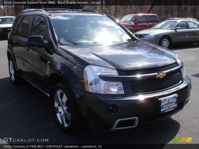 Black Granite Metallic / Ebony 2008 Chevrolet Equinox Sport AWD