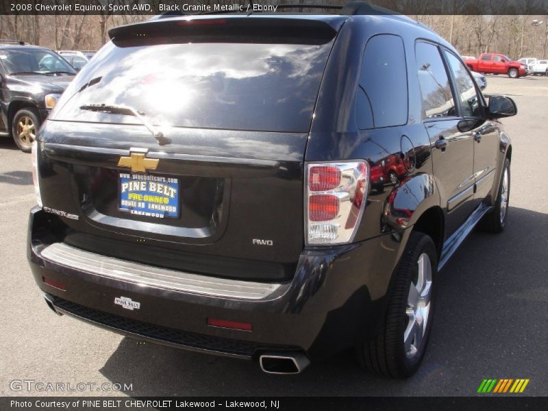 Black Granite Metallic / Ebony 2008 Chevrolet Equinox Sport AWD