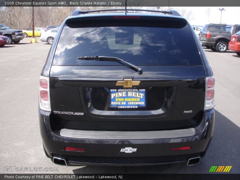 Black Granite Metallic / Ebony 2008 Chevrolet Equinox Sport AWD