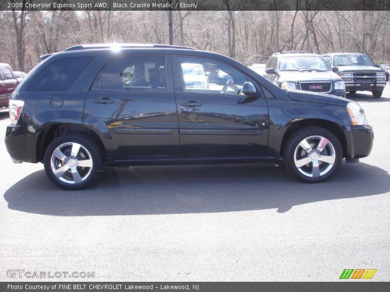 Black Granite Metallic / Ebony 2008 Chevrolet Equinox Sport AWD