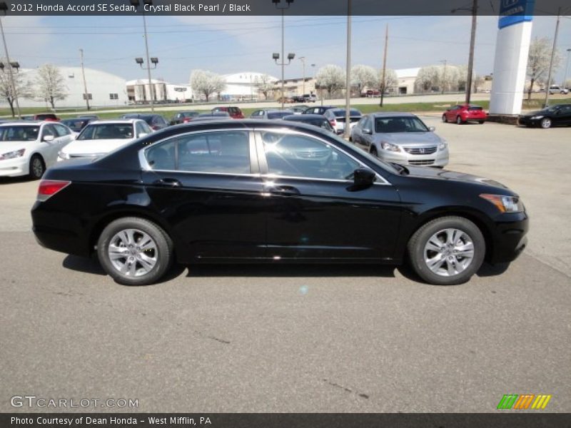 Crystal Black Pearl / Black 2012 Honda Accord SE Sedan