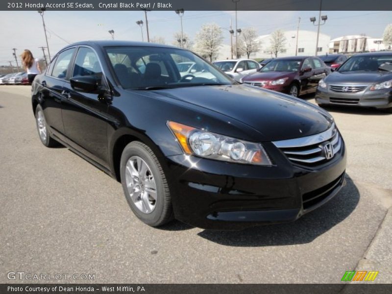 Crystal Black Pearl / Black 2012 Honda Accord SE Sedan