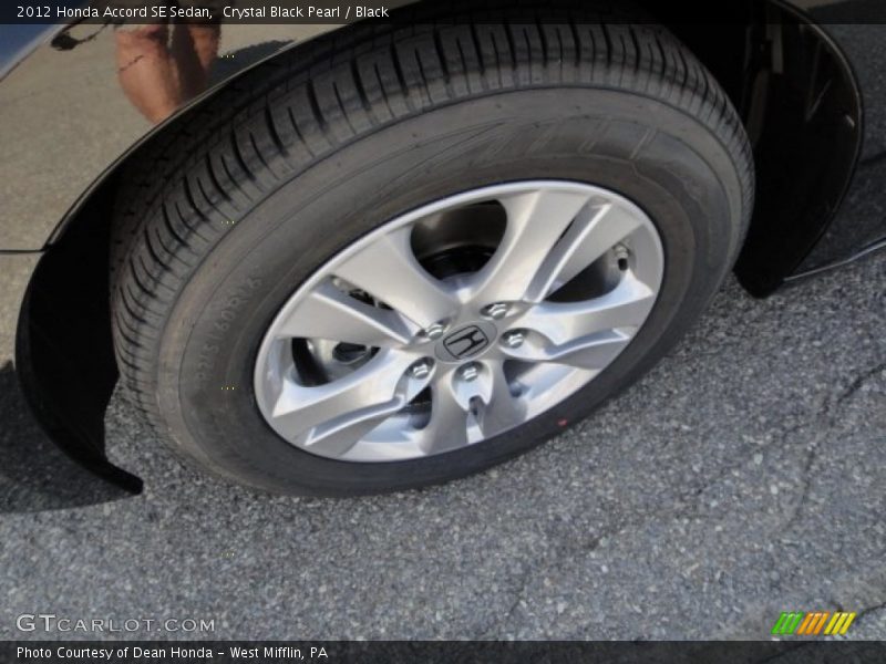 Crystal Black Pearl / Black 2012 Honda Accord SE Sedan