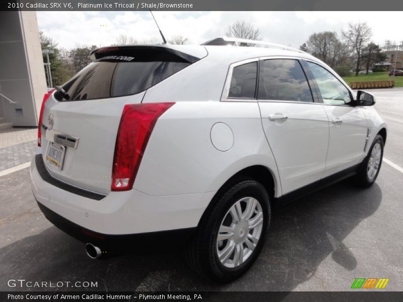Platinum Ice Tricoat / Shale/Brownstone 2010 Cadillac SRX V6