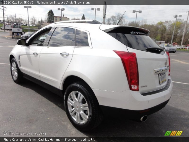 Platinum Ice Tricoat / Shale/Brownstone 2010 Cadillac SRX V6